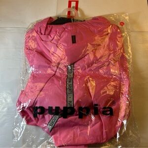 Puppia Authentic Base Jumper Raincoat, 3X-Large, Pink